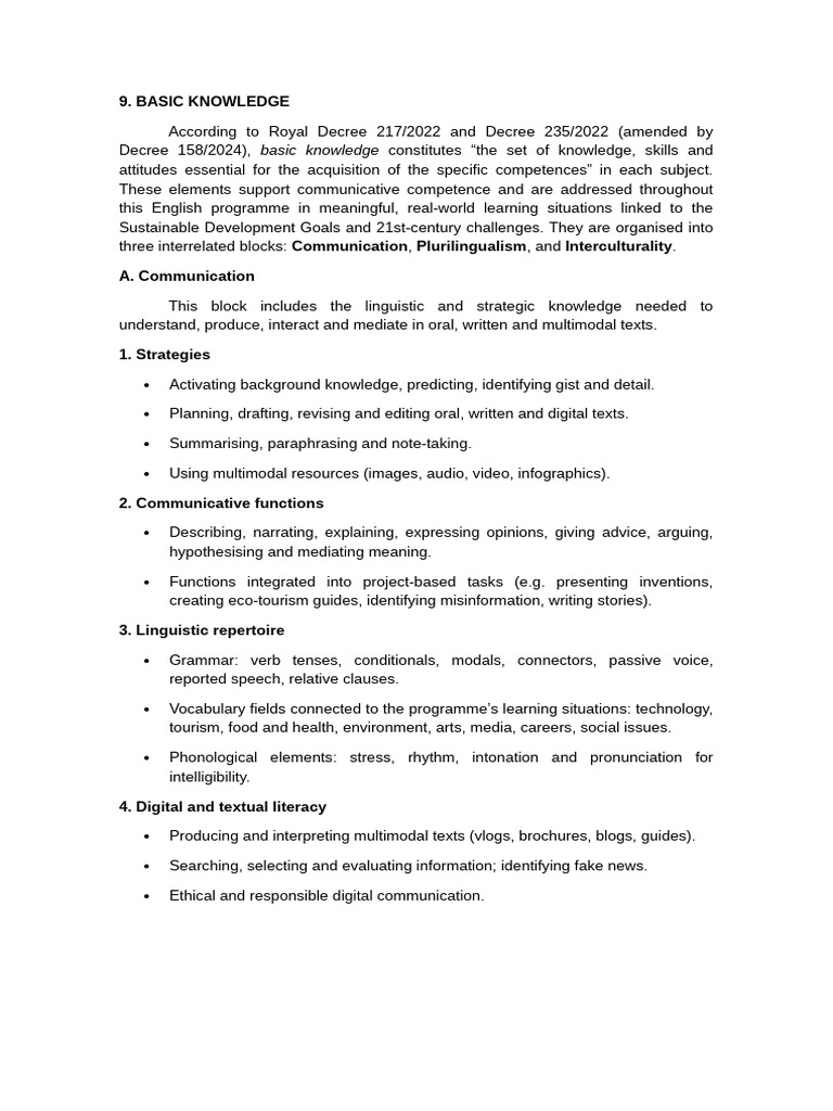 Basic Knowledge | PDF