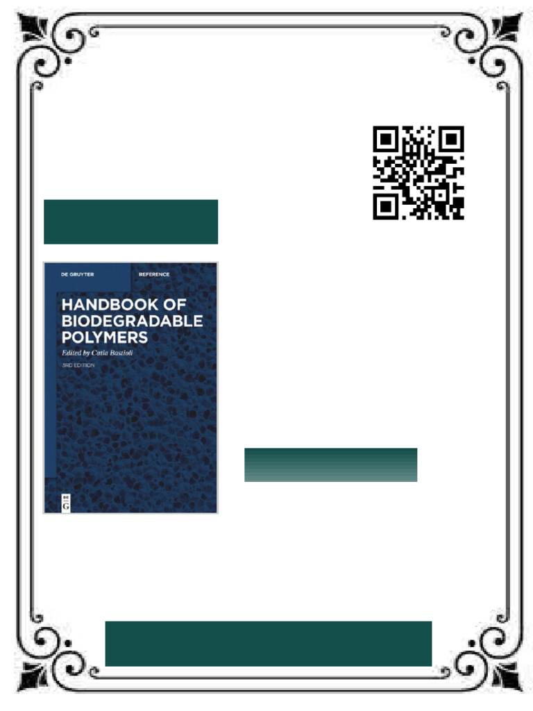 Handbook of Biodegradable Polymers 3rd Edition Edition Catia Bastioli ...