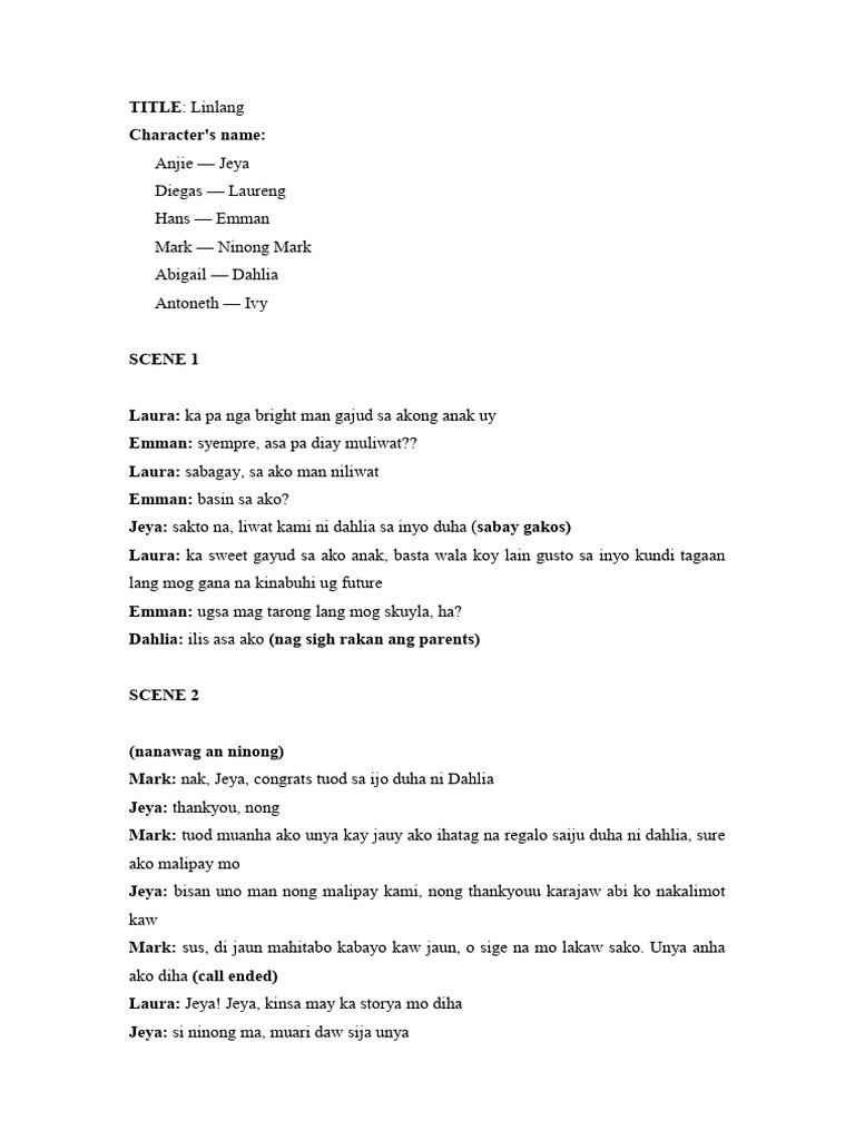 Linlang New Script 2.0 | PDF