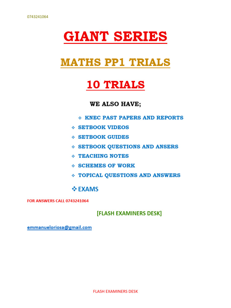 Giant Series Math Pp1 | PDF | Length | Triangle