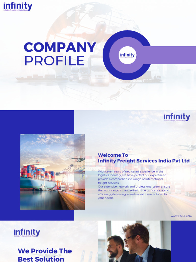 Infinity - Corporate Profile (1) | PDF | Cargo | Freight Transport