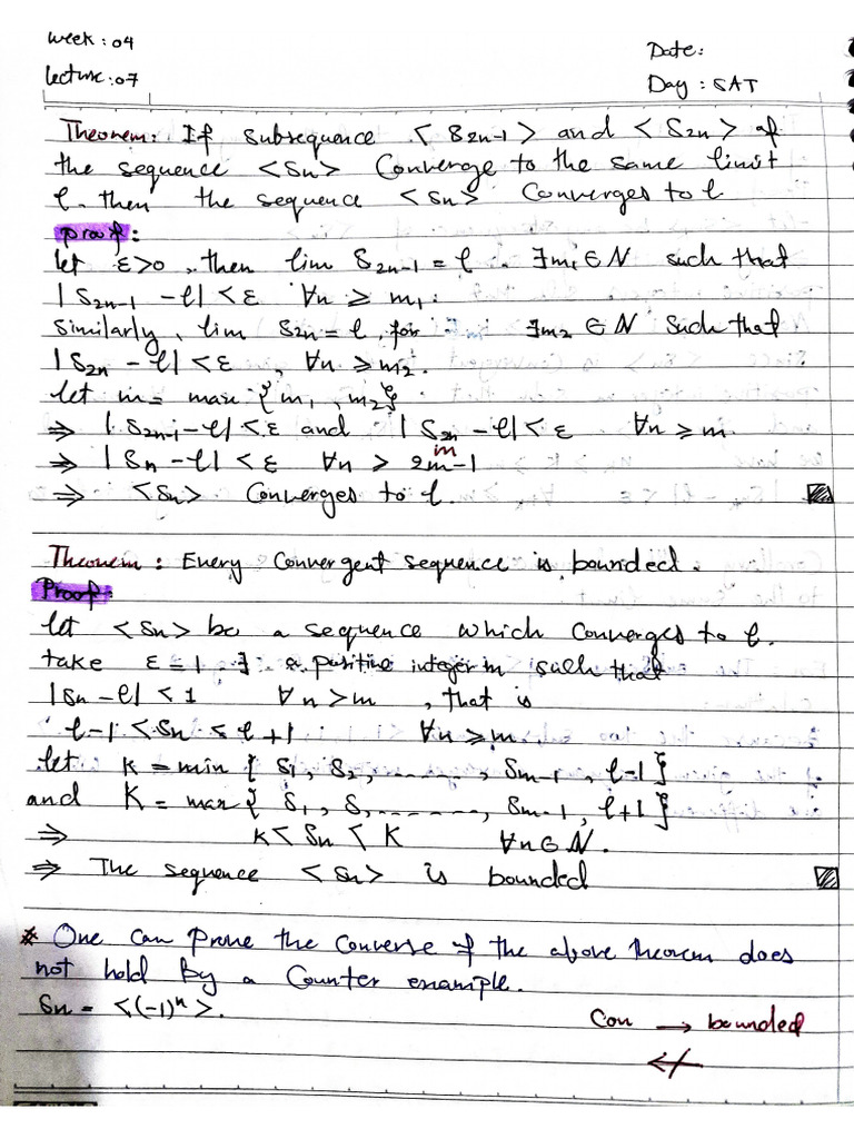 Real Analysis Notes Week 4 | PDF