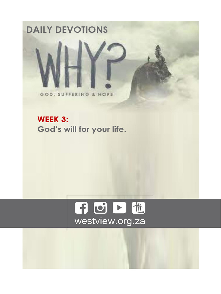 WEEK 3 Gods Will For Your Life FINAL | PDF | God | Prayer