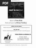 Next To Normal Libretto PDF | PDF