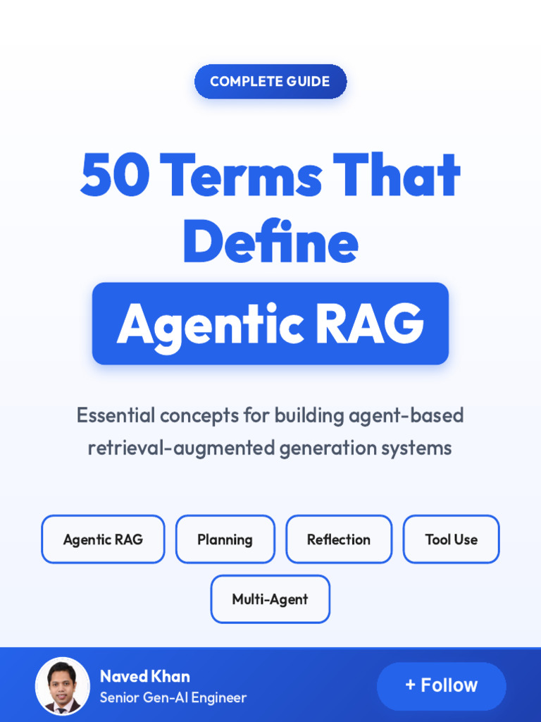 50 Terms That Define Agentic RAG | PDF | Information Retrieval | Computing