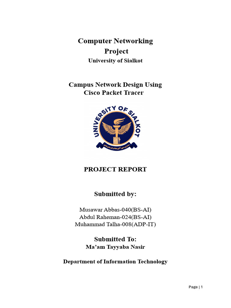 Campus Networking Report 1 | PDF | Computer Network | Network Switch