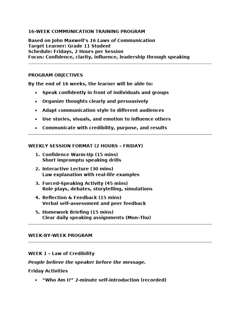 Jacob's Main Module - Effective Communication Training - 2026 ...