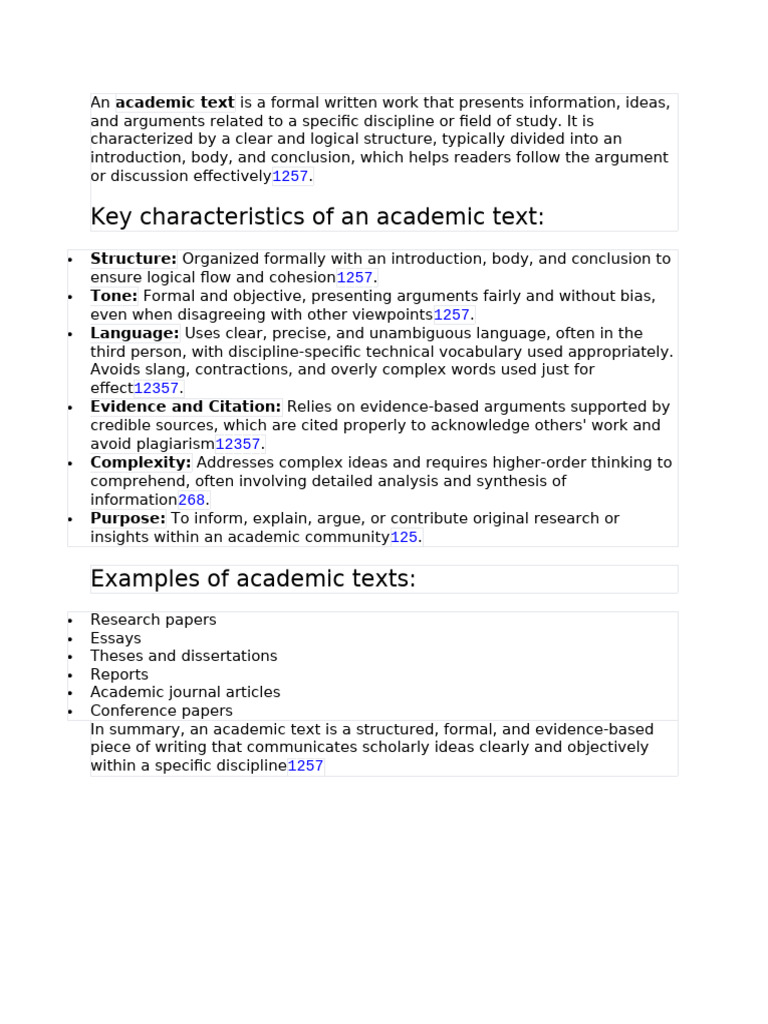 Academic Text | PDF