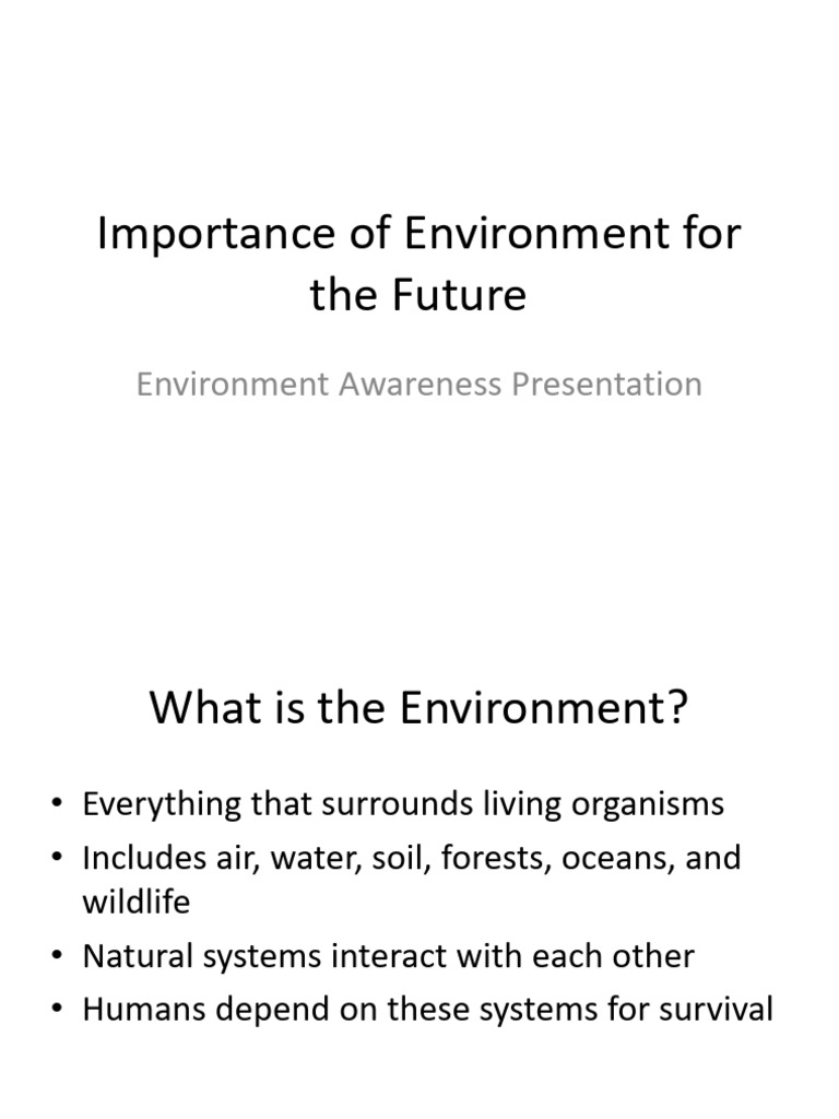 Environment Presentation 12slides | PDF