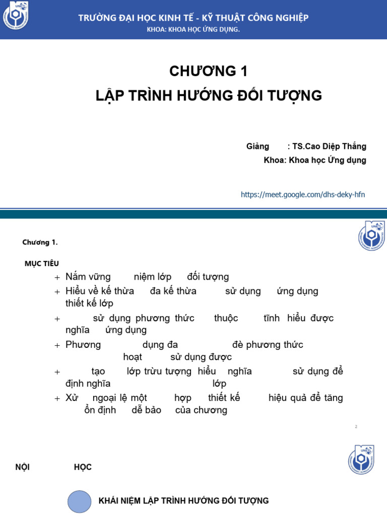 Chuong 1 Python NC OOP V1!25!26 | PDF