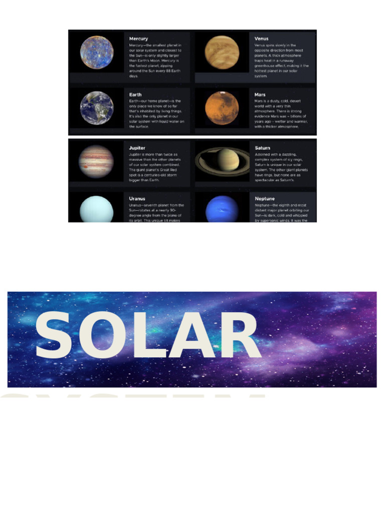 Solar System | PDF