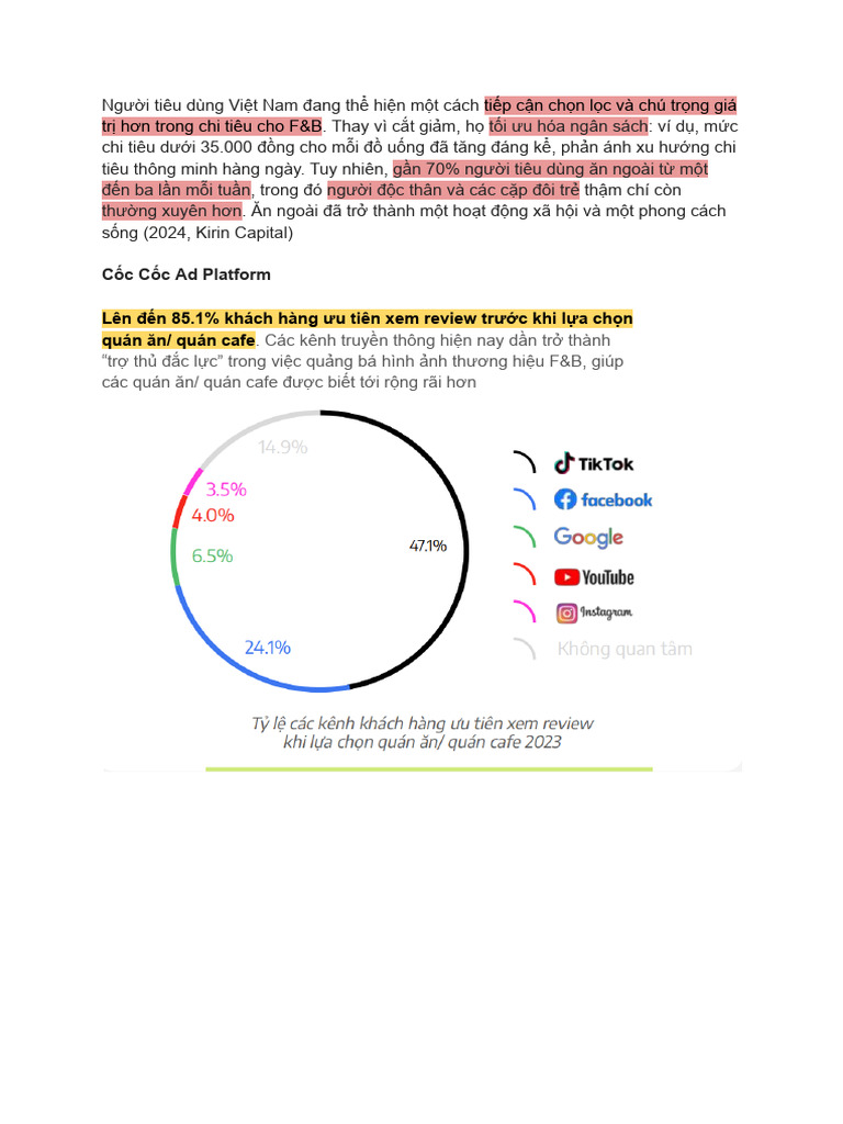 F&B Report | PDF