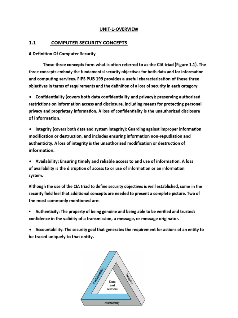 CNS Notes Module 1 and 2 | PDF | Cryptanalysis | Encryption