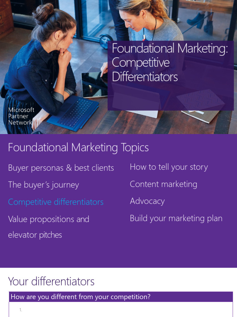 Competitive Differentiators | PDF