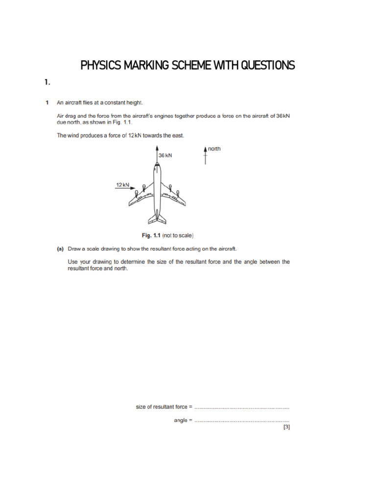 Physics Marking Scheme With Questions | PDF