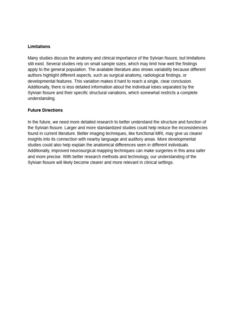 Limitations & Future Directions | PDF