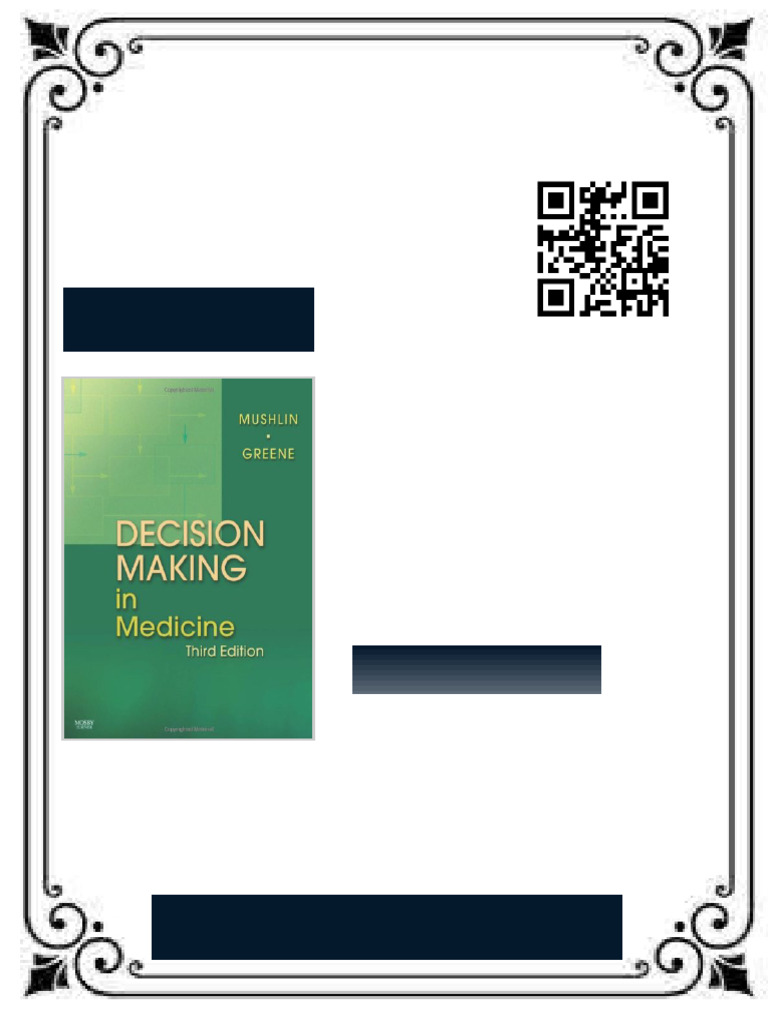Decision Making in Medicine An Algorithmic Approach 3rd Edition Stuart ...