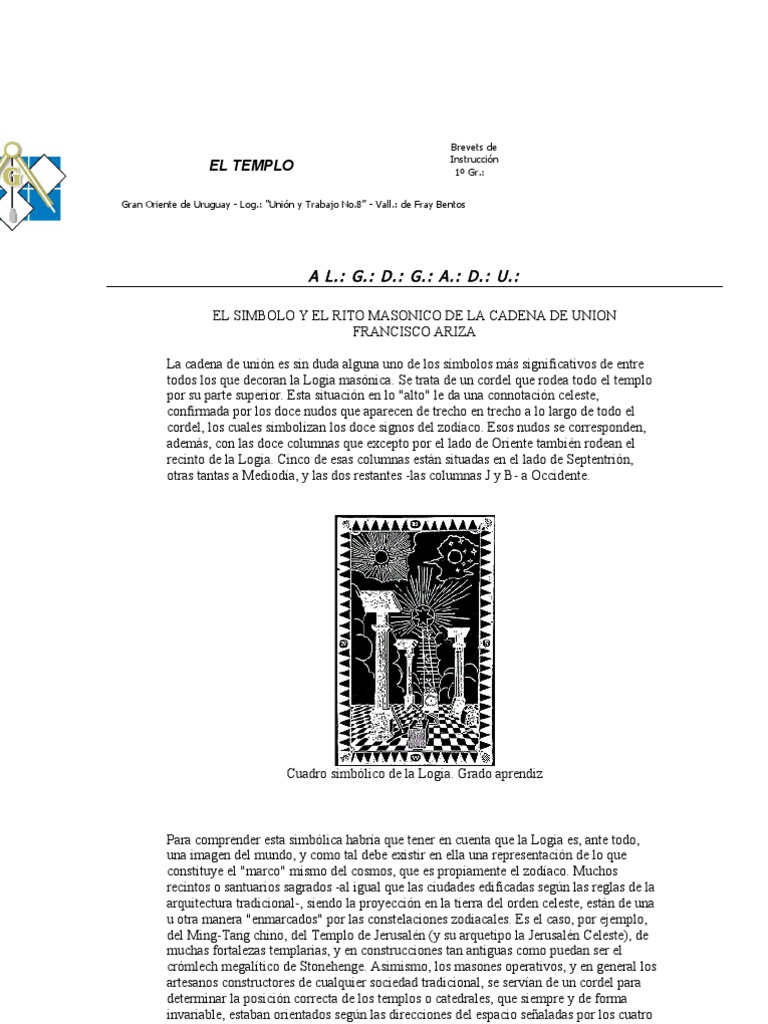 La Cadena de Union Descargar gratis PDF Masonería Los símbolos