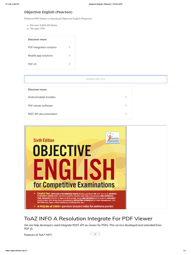 Objective English (Pearson) - TOAZ - Info | PDF | I Pad | Android ...