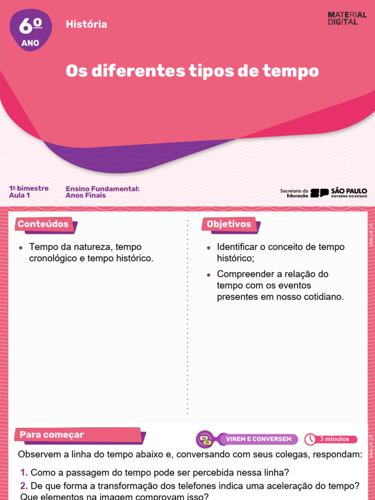AULA 1 - Os Diferentes Tipos de Tempo | PDF | Tempo | Vida