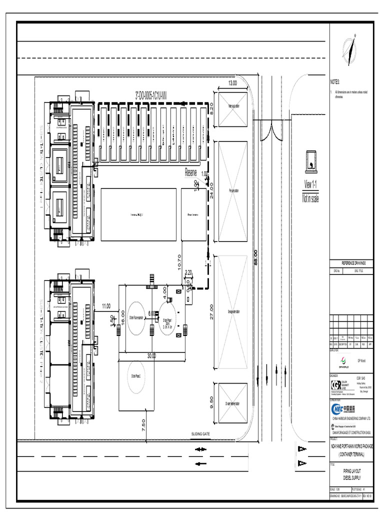 Sndkrc2 MWP SDD DWG CT 9111 r00 Piping Layout Diesel Supply | PDF