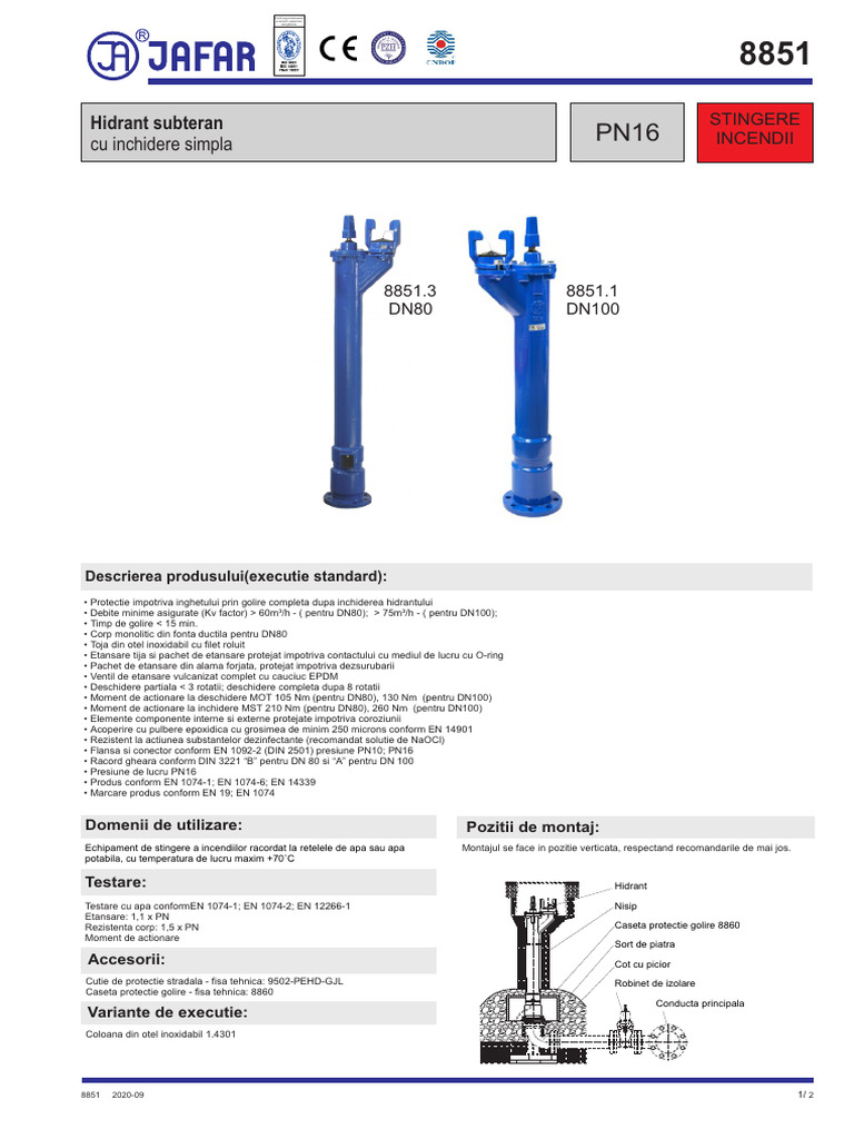 8851 - DN80-DN100 - Standard | PDF