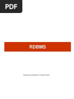Rdbms Basics