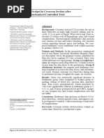 Joel-Cohen vs. Pfannenstiel Incision Study | PDF | Caesarean Section ...