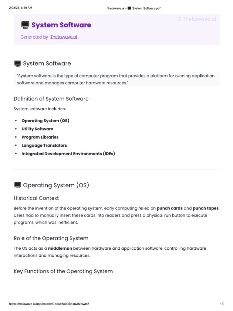 System Software | PDF