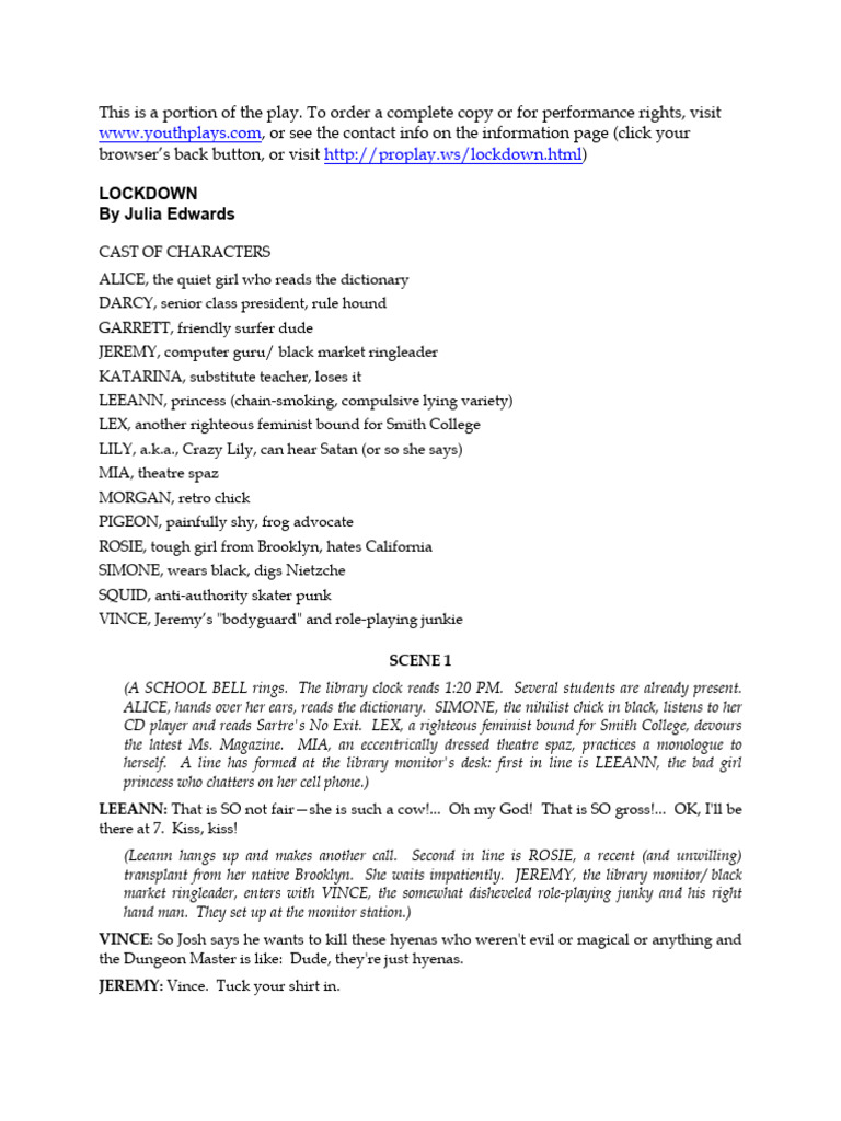Lockdown | PDF