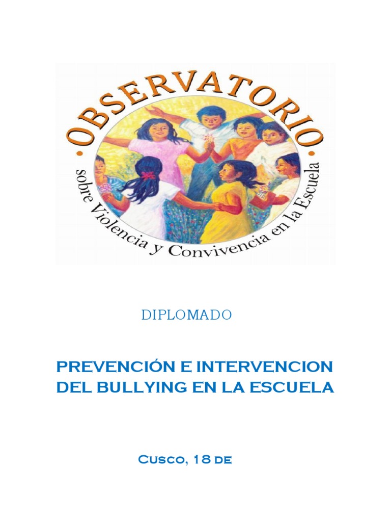 Diplomado en Prevención del Bullying | PDF | Bienestar | Sicología