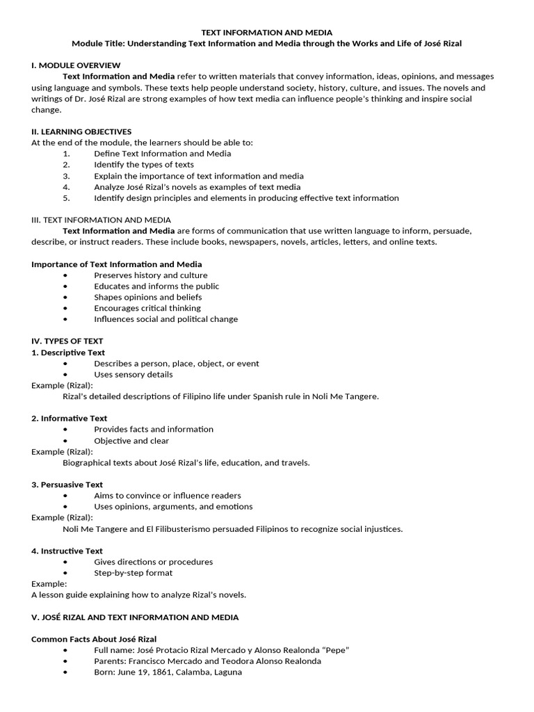 Text-Information-And-Media 2 | PDF | Human Communication