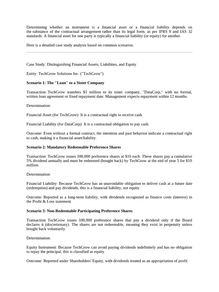 Case Study On Financial Instrument-1 | PDF | Equity (Finance) | Bonds ...