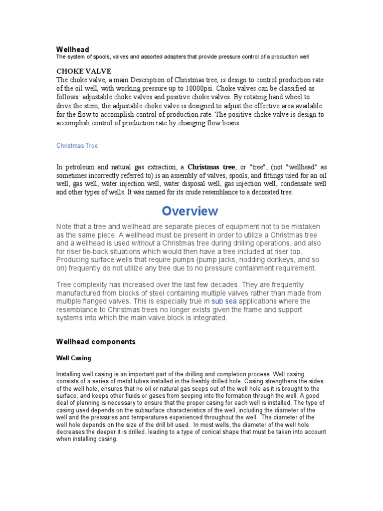 Wellhead | PDF | Casing (Borehole) | Fuel Production