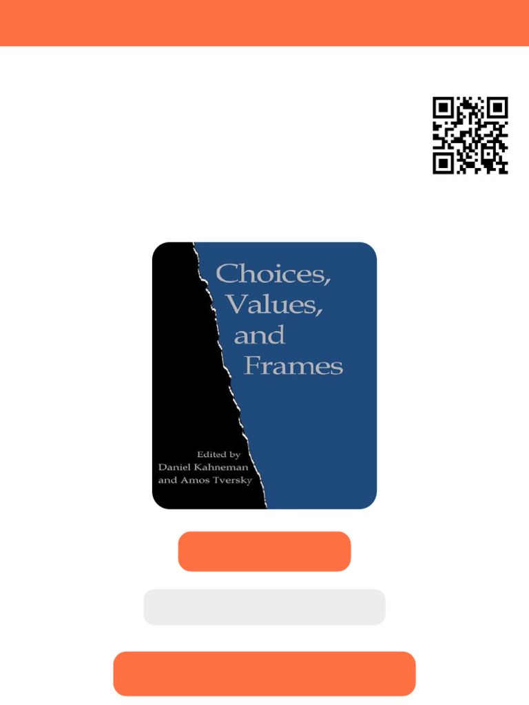 Choices Values and Frames Kahneman Ebook Bookmarked PDF | PDF ...