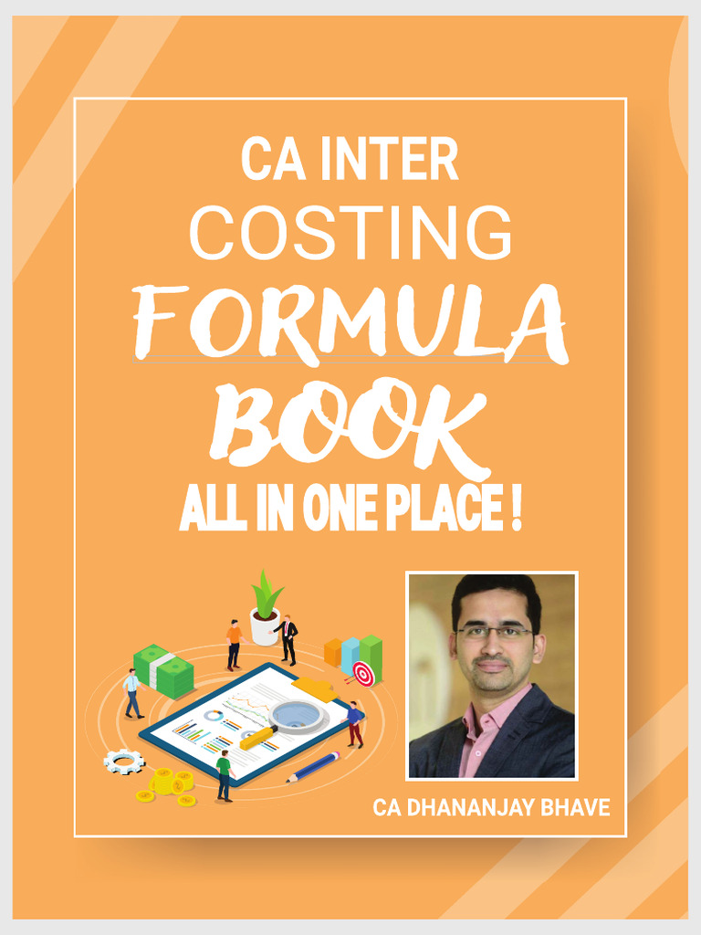 CA Inter Costing Formula Book | PDF