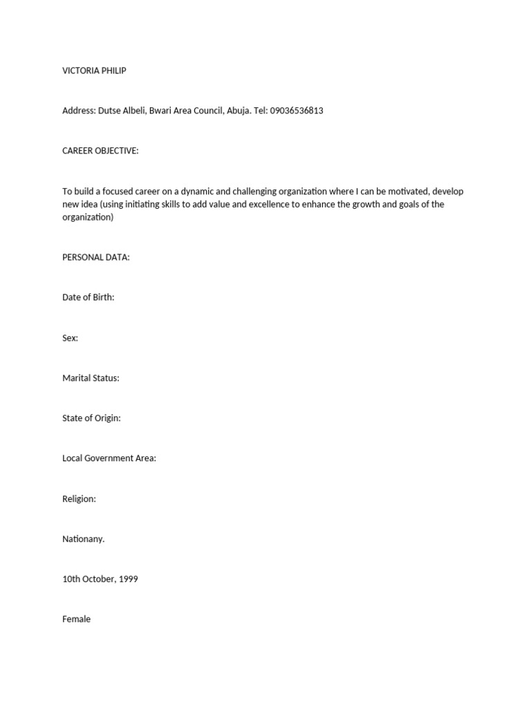 Blank Template | PDF