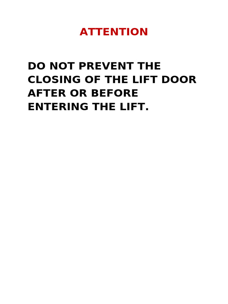 Lift Poster | PDF
