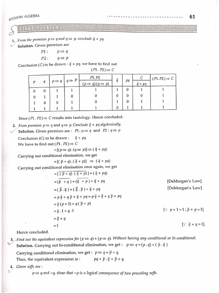 Boolean ALgebra 2 | PDF