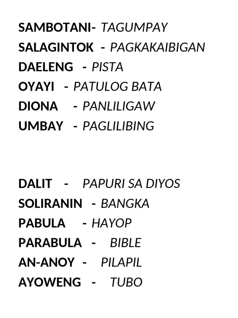 Filipino 2 | PDF