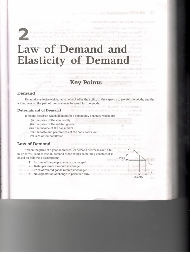 02.law of Demand and Elasticity of Demand | PDF