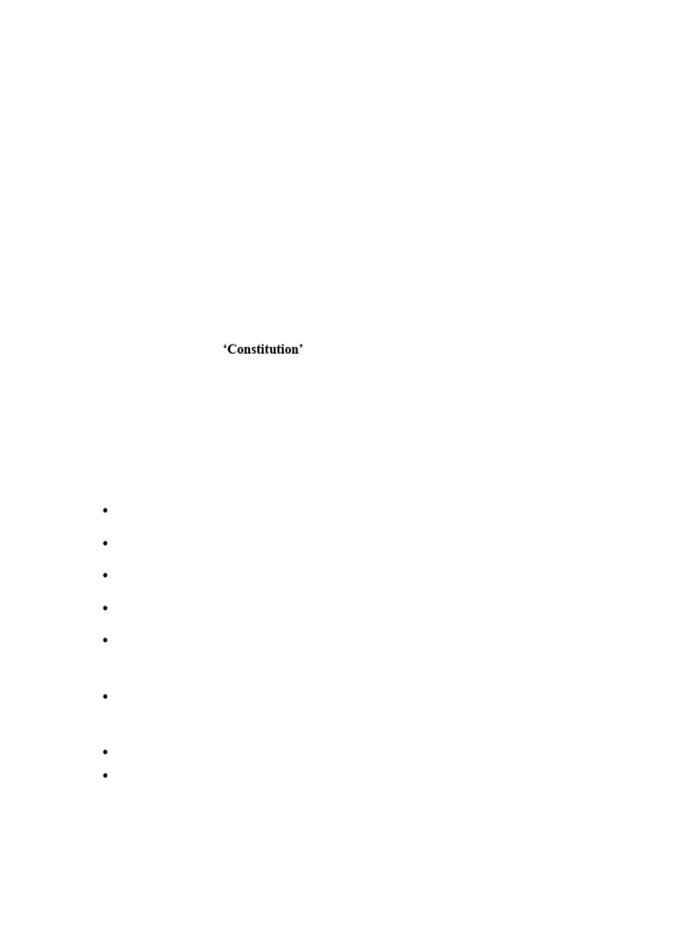 Lecture 1 Notes, CCH 302 | PDF | Constitution | Governance