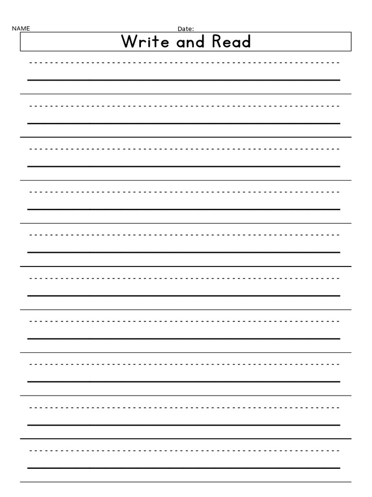 3lineHandwritingpracticepapertemplatePDFWriteandRead10Rows-1 2026 Feb ...