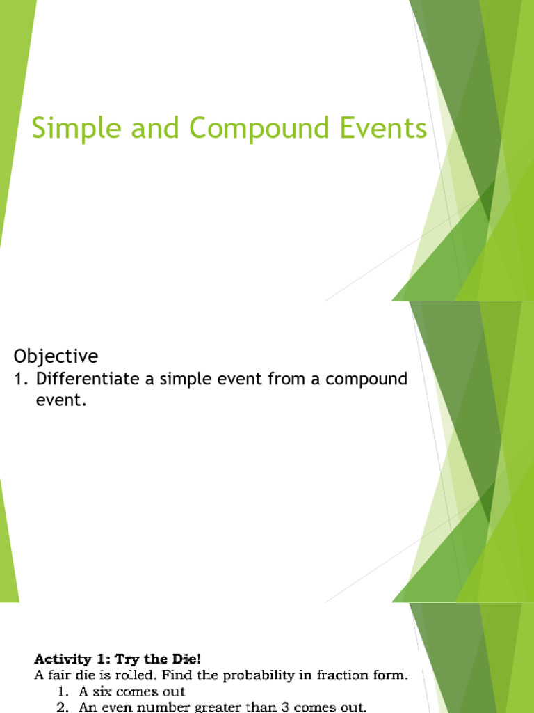 Simple and Compound Events | PDF
