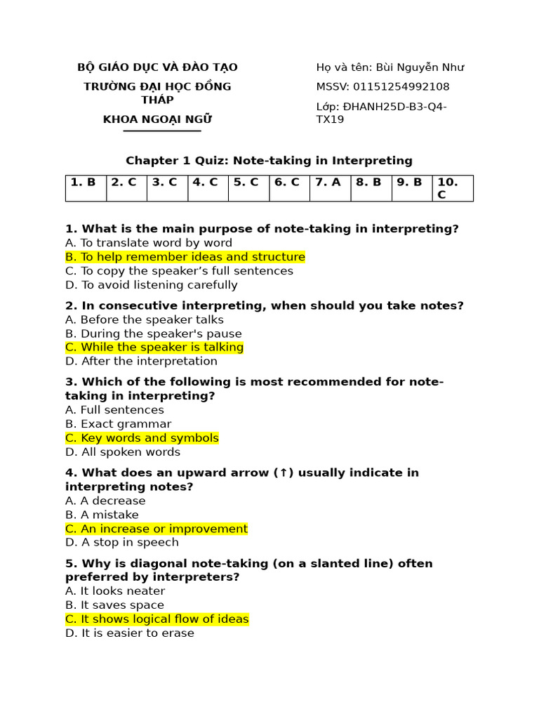 Chapter 1 Quiz | PDF