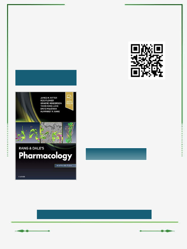 Rang & Dale's Pharmacology Ebook 9th Edition James M. Ritter Ebook ...