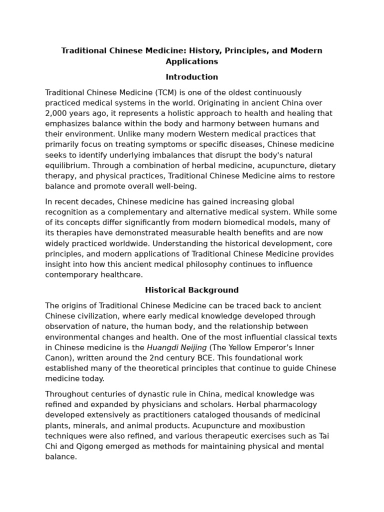 Traditional Chinese Medicine | PDF | Traditional Chinese Medicine | Qi