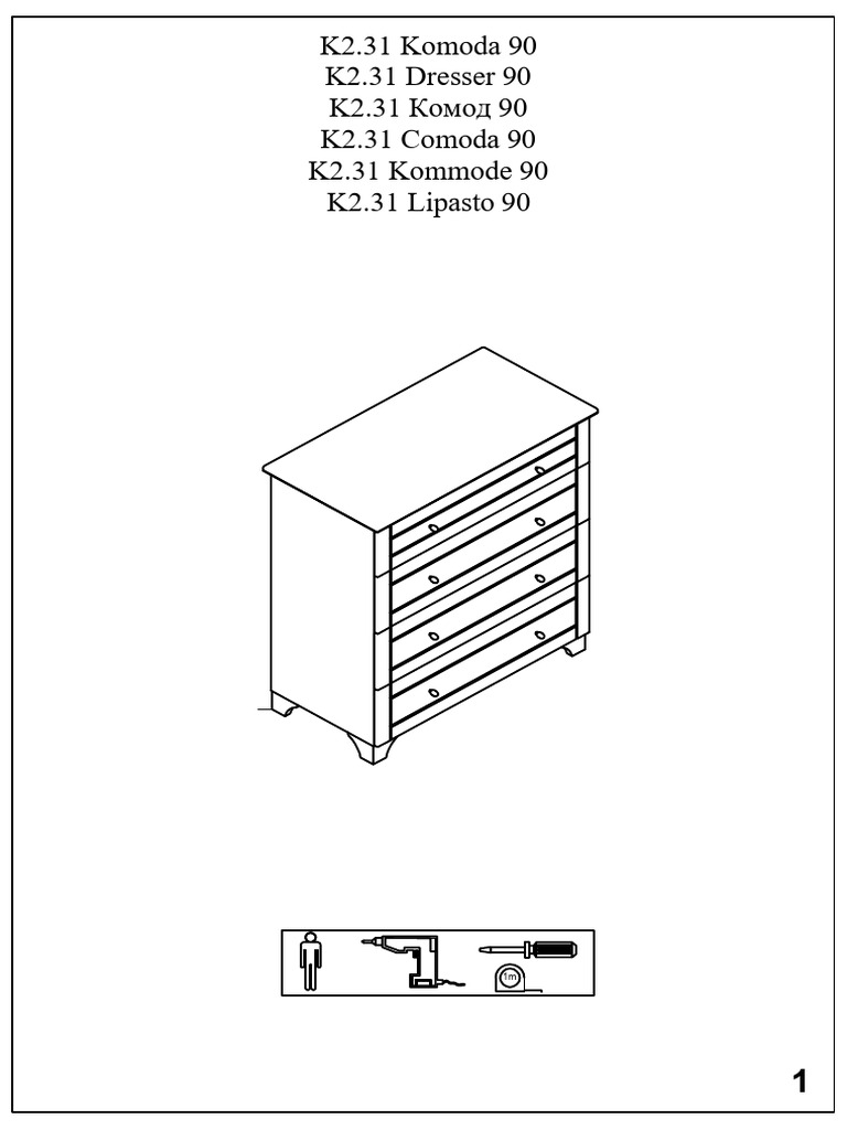 502 k2.31 Komoda 90 2 | PDF