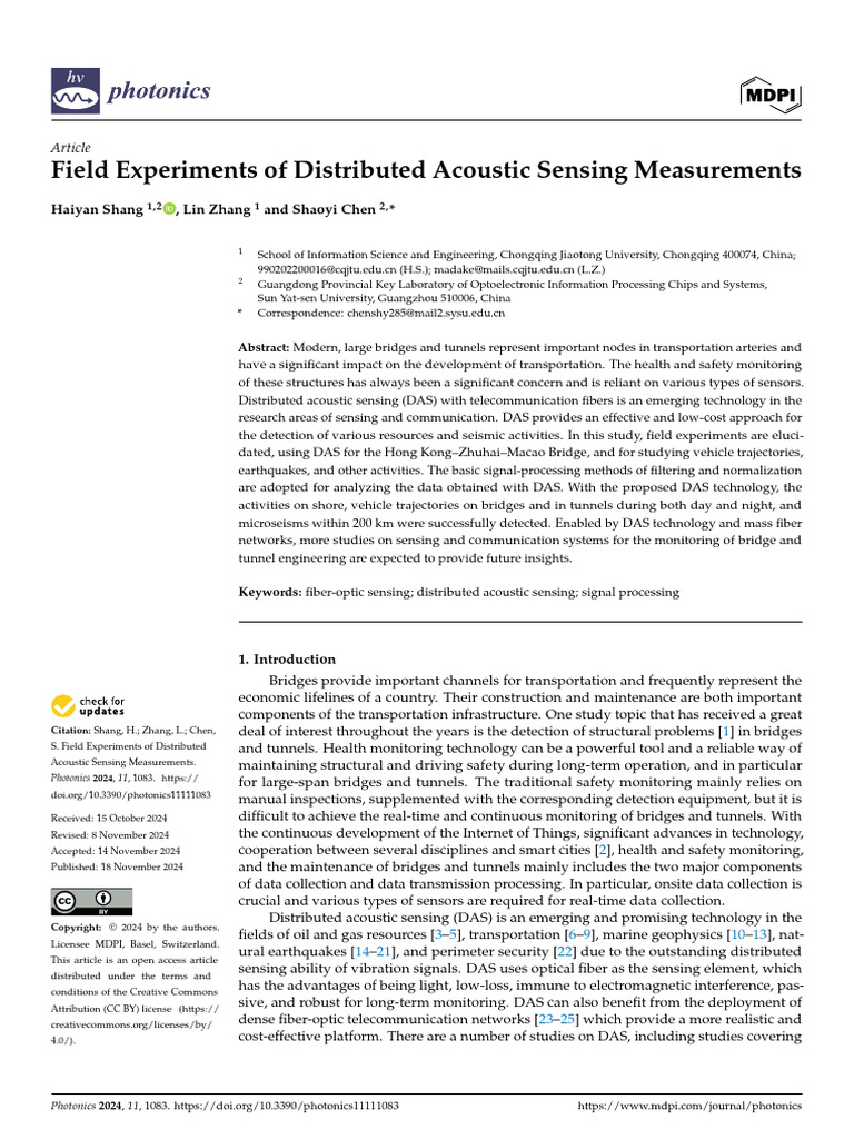 Shang 等 - 2024 - Field Experiments of Distributed Acoustic Sensing ...