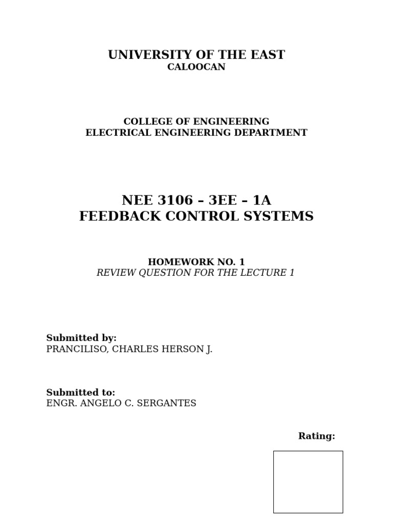 FEEDBACK ACTIVITY 1 | PDF | Feedback | Control Theory